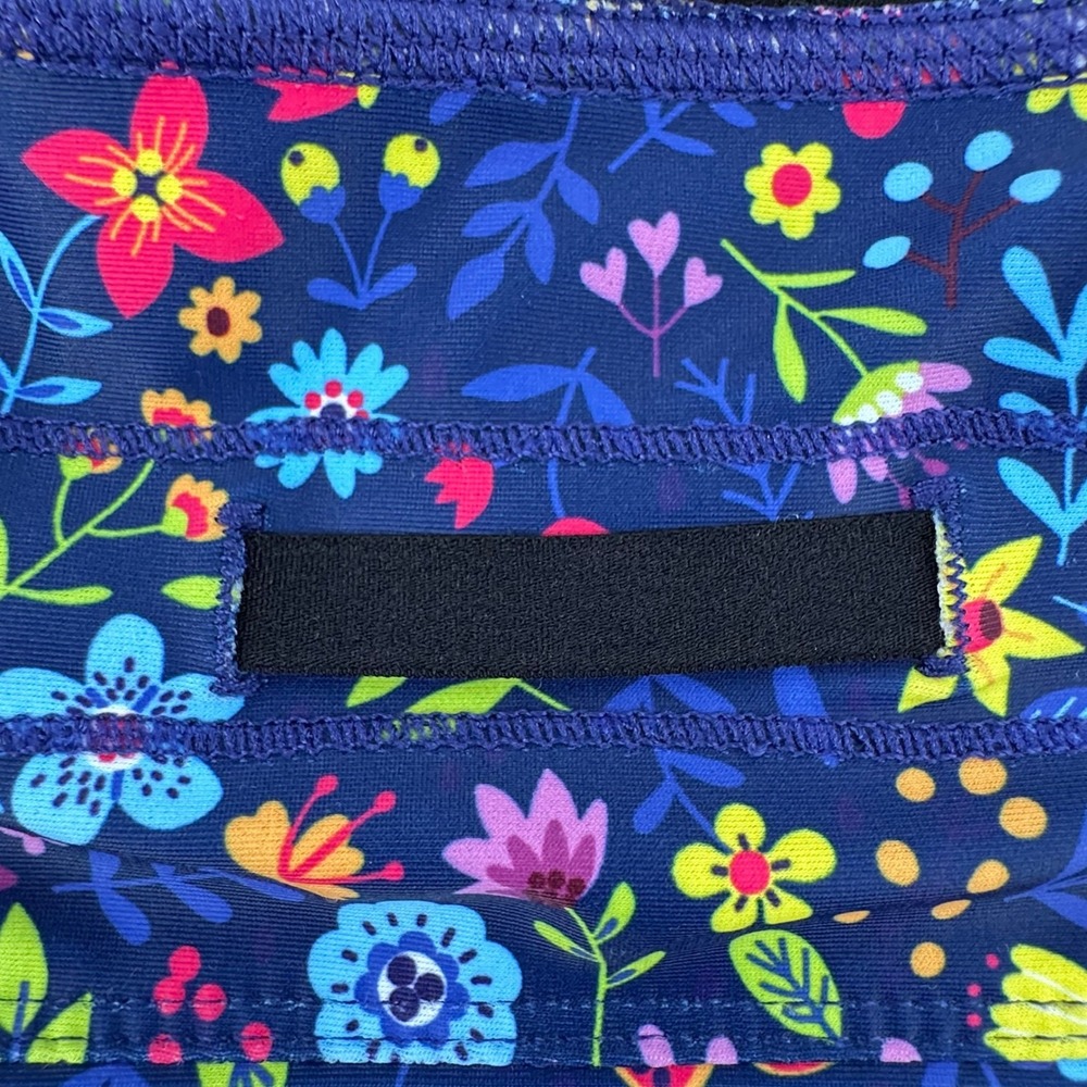 Moteepi Skort Skirt Golf Pickleball High Waist Stretch Floral Blue Womens XL - Picture 5 of 8